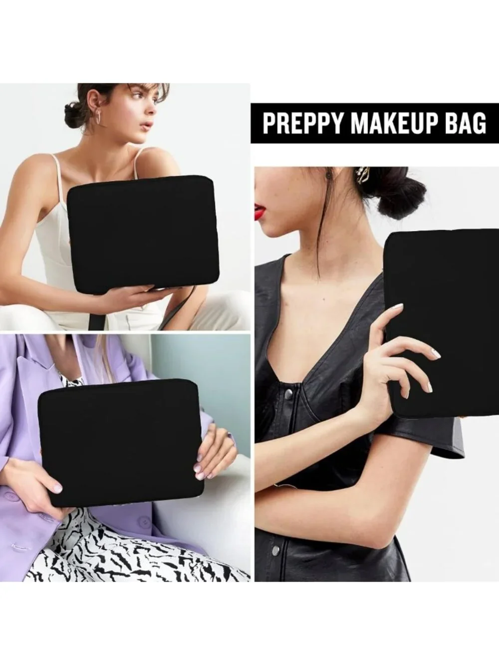 Large Waterproof Makeup Bag Pouch for Women | Cute Travel Cosmetic Organizer